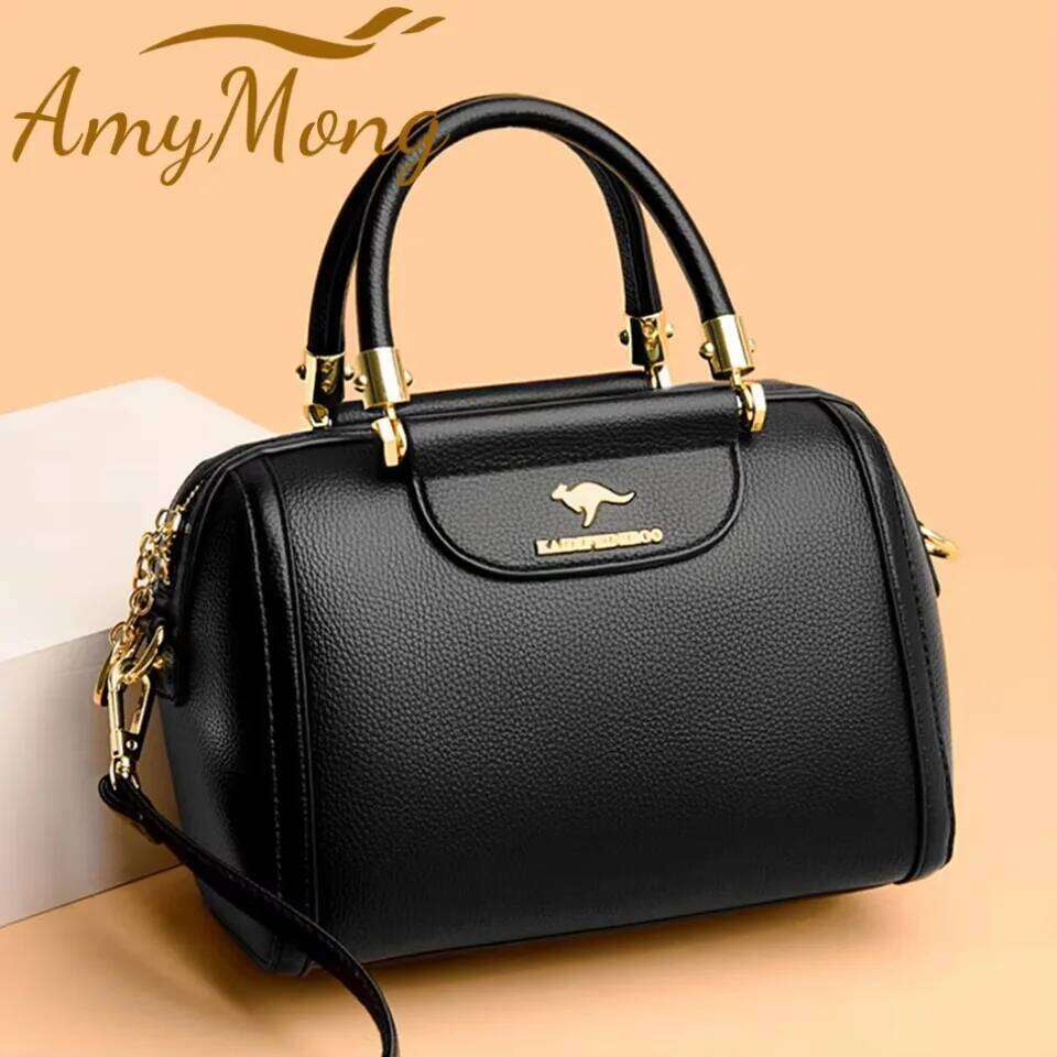 Designer Bags Granded Branded Cowhide Leather Handbag Purse Women Casual Crossbody Shoulder Messenger Bags Ladies Tote Boston Sac 2024 Hot Selling
