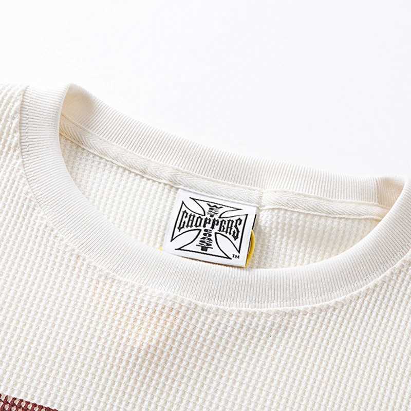 New Autumn Waffle Sanskrit West Coast Choppers Longslved Shirt Men Women Apricotcolored Round Neck West Coast Tshirts X251028