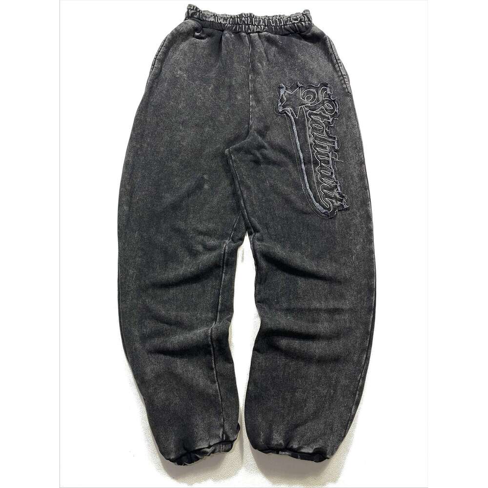 Autumn Winter New Fashion Gothic Washed Wide-Leg Ins Harajuku Stretch Casual Long Pants Versatile Clothing