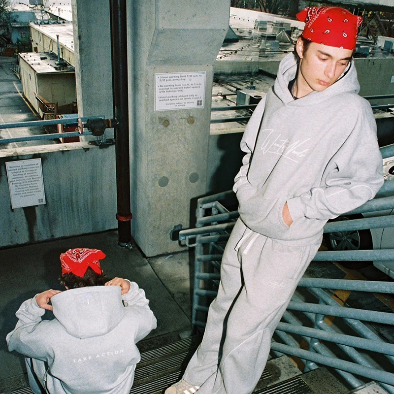 Trendy Letter Embroidery Patchwork Sweatpants Elastic American Sports for Men And Women 251027