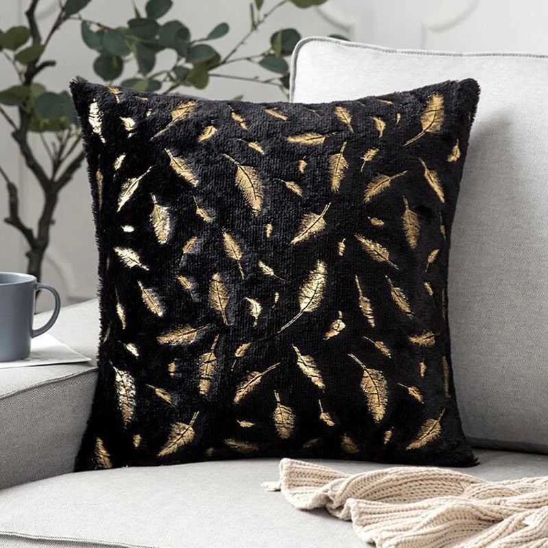 Pillow Case New Short Fleece Cushion Cover Plush Case Winter Warm Fluffy Sleeping case Home Bed Cushion Cover 4545cm C251028