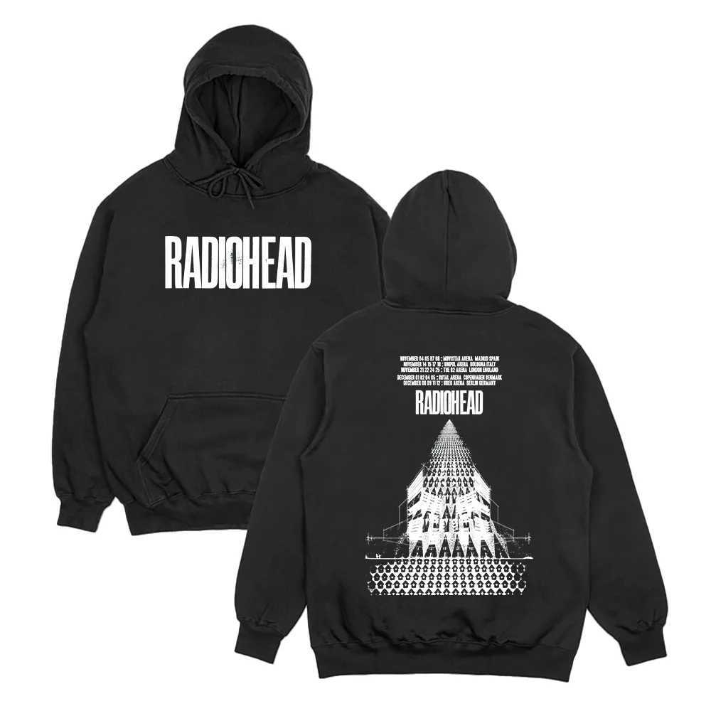 Rock Band Radiohead Hoodies Radiohead Return To The Road European Tour Sweatshirts Hip Hop Oversize Strtwear Unisex Clothing L251028DQ4F