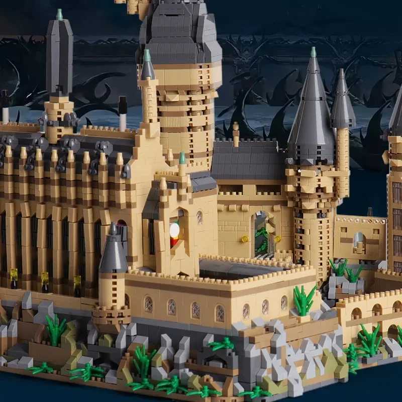 Micro Bricks City Creative Medieval Magic Castle Series School Architecture Palace Model Building Blocks Gifts Kid Assembly Toys L251028