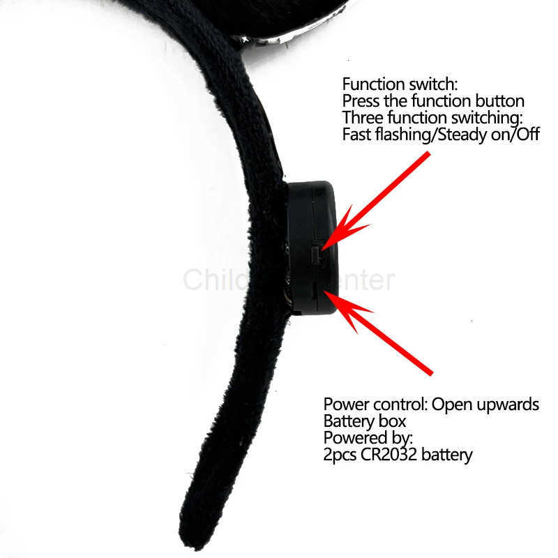 Disney Christmas Cute Character Glow-in-the-Dark Headwear with Lights: Perfect Accessory for Festive Celebrations designer H251119