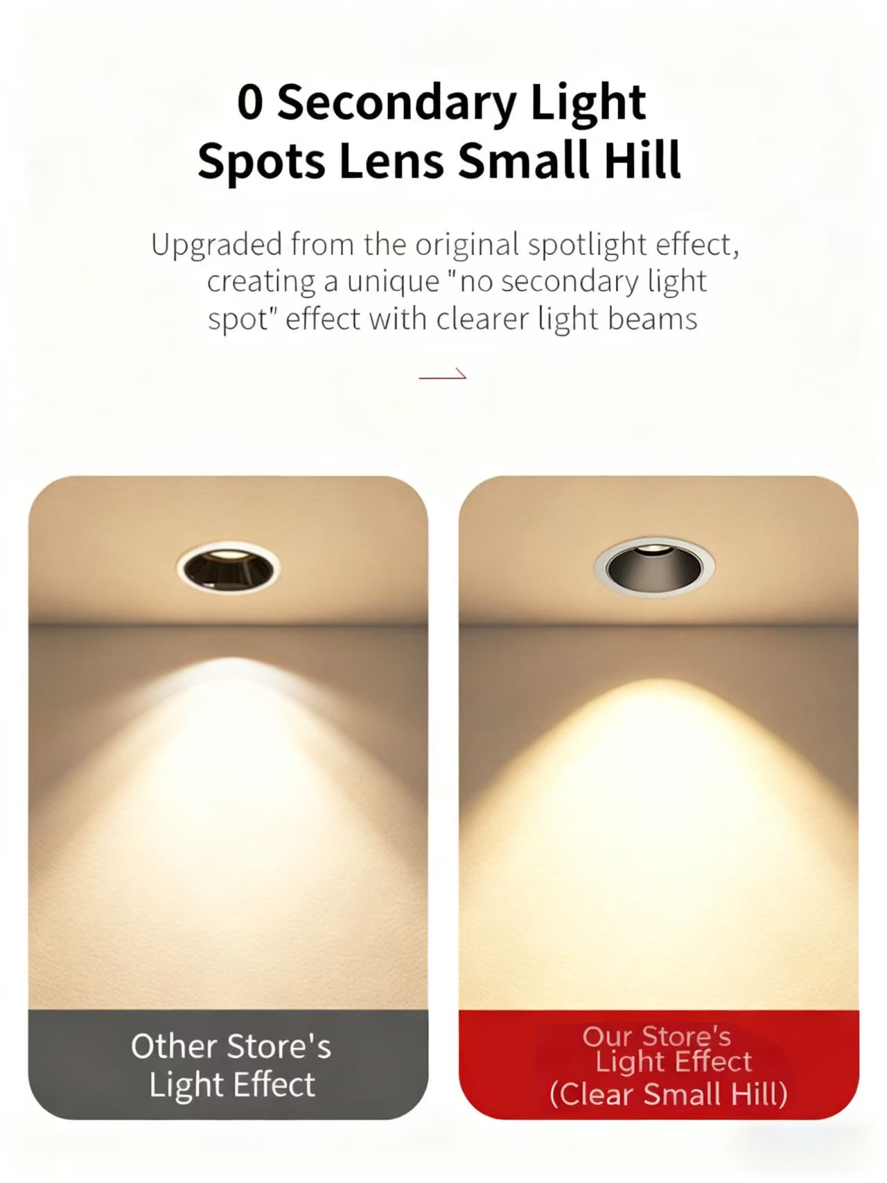 LED Small Hill Spotlight Recessed Narrow Frame Deep Cup Anti-Glare for Home Bedroom Living Room New Product Adjustable Angle Special Offer BTE