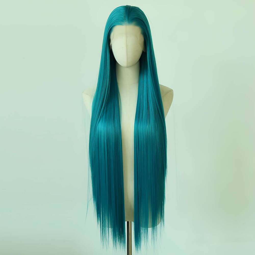 ZIGZAG HAIR 40" Extra Long Straight Front Wig Heat Resistant Up To 356°F, 13X4 Lace Front, Ultra-Sleek Glossy Finish, Voluminous 200% Density Dar