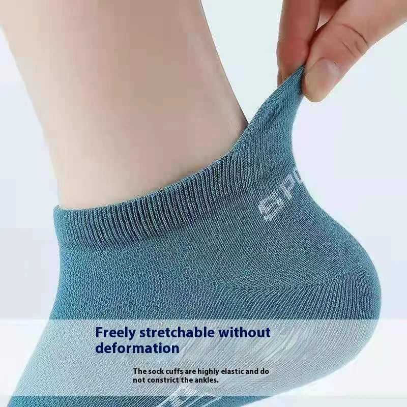 5Pairs High Quality Men Ankle Socks Breathable Cotton Sports Socks Mesh Casual Athletic Summer Thin Cut Short Sokken Size 3845 J251028
