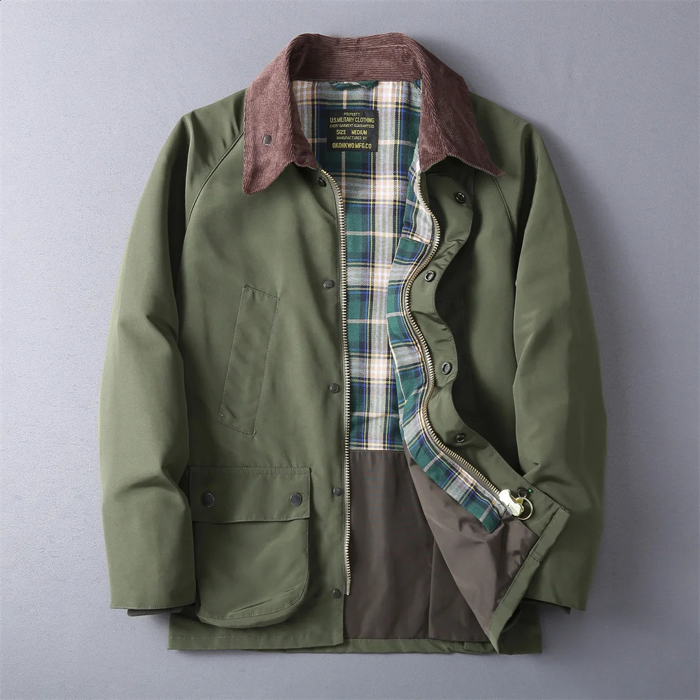 3607 Autumn Winter American Retro Cargo Jacket Mens Fashion Multipockets Casual Heavyweight Windproof and Waterproof Coat 251027