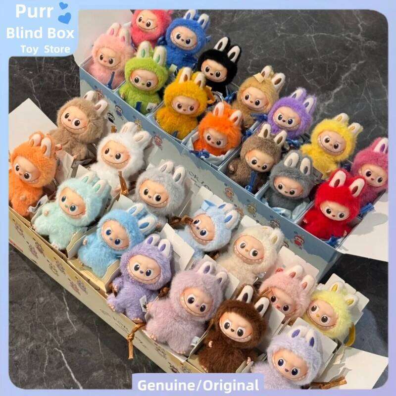 Hot Genuine POPMART The Monsters Labubu V4 Pin For Love Series Vinyl Plush Blind Cute Bag Pendant Gift Keychain Mystery Box