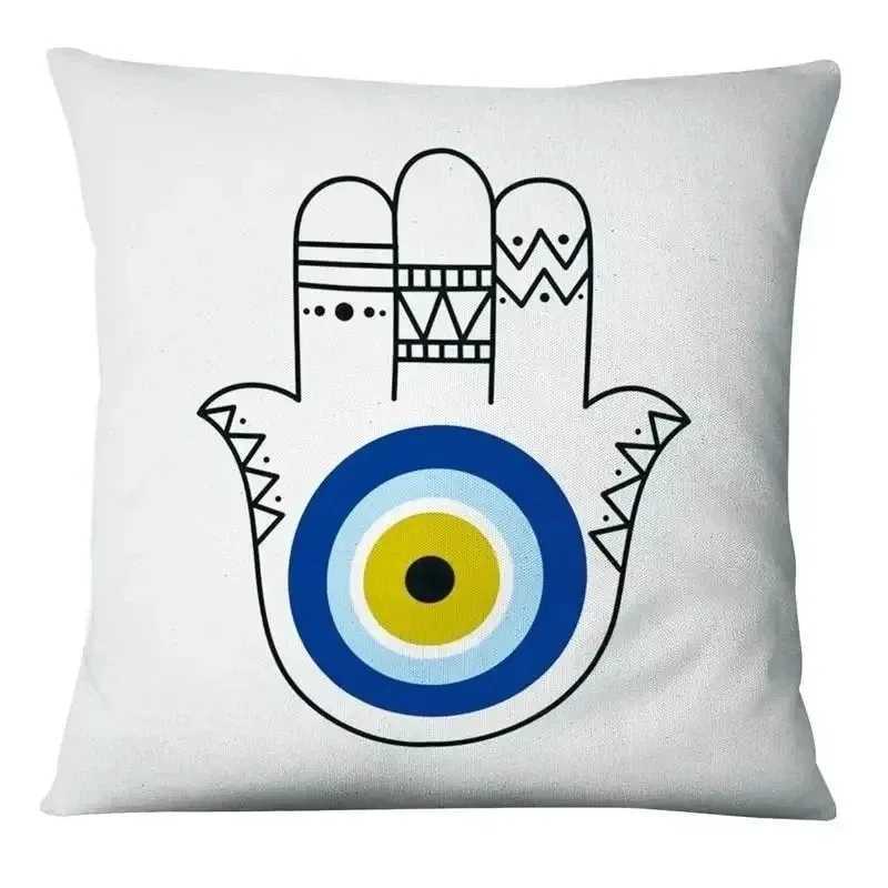 Pillow Case Evil Eye Square throw cover with short plush print for living room sofa decoration cushion cover covers decorative C251028