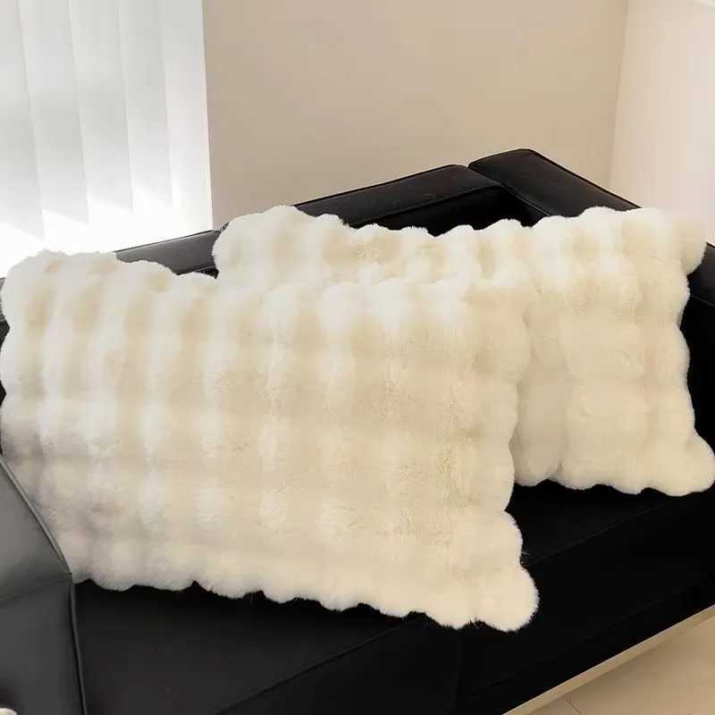 Pillow Case Winter Padded and Thickened A Pair of cases Home Textiles 48x74cm Solid Color Highgrade 2 Covers Home Decoration C251028