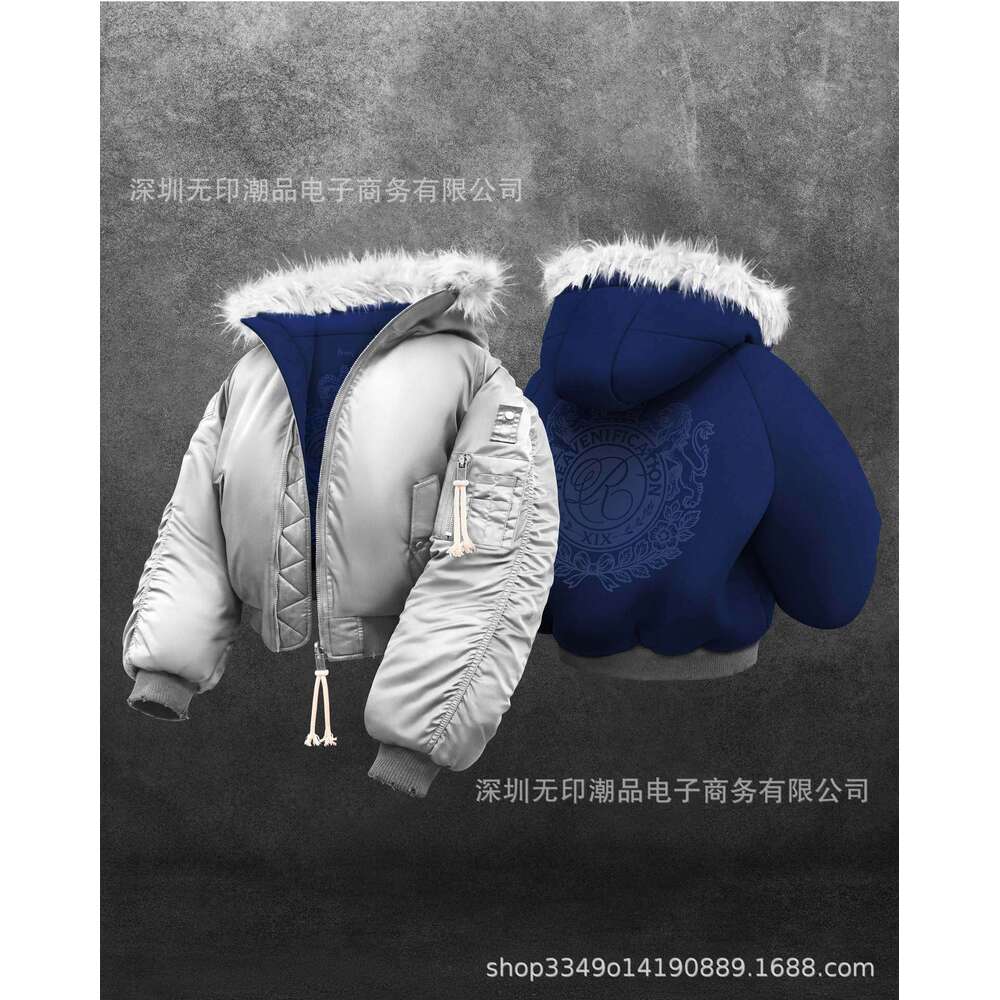 Winter Hooded Sweatshirt with Plush Hat Fashionable Unisex Reversible Street Hoodie