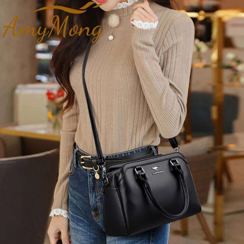 Designer Bags Multi-Pocket Handbag Purses Genuine Cowhide Leather Shoulder Bag Designer Crossbody Messenger Sac Elegant Tote For Women Hot Selling