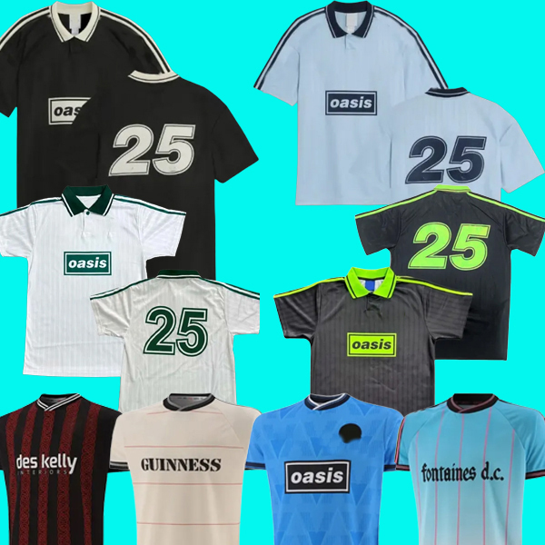 Oasiss Tour 25 26 Jacquard Jersey Soccer Maillot de Foot - Black Live Bohemians 135th Anniversary Football Shirt 2025
