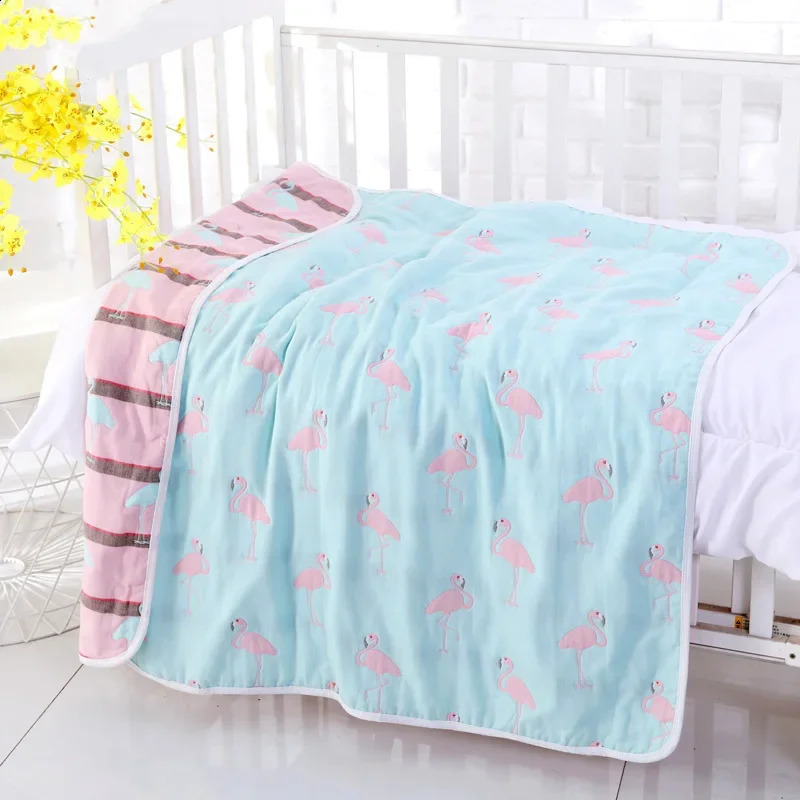Baby Bath Towel 6 layer Cotton Gauze Muslin Children Blankets Bedding Infant born Swaddle Kids Cotton Wrap Quilt 110cm 251027