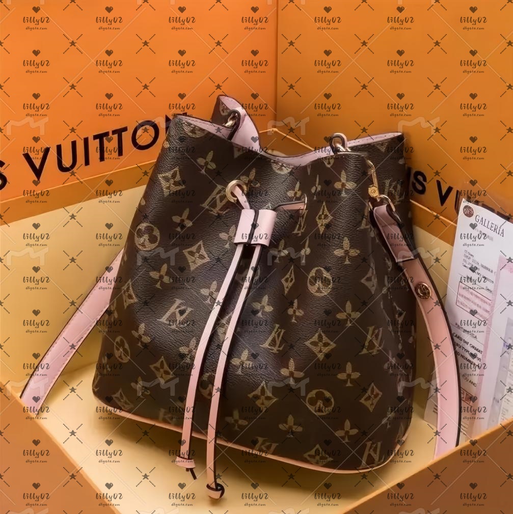 luxurys designers Bucket Shoulder Bags flower Purses Women Tote Brand Letter high quality Genuine Leather Handbags Purse Crossbody Bag designer bags M44022