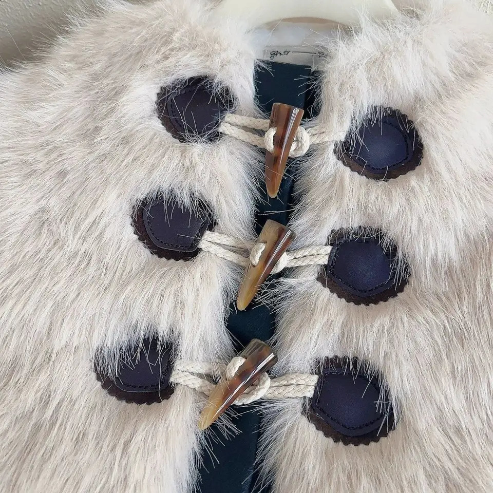 Winter Warm Girls Jeans Girls Fur Jackets Thick Princess Kids CoatsChildren Outerwear 4 5 6 7 8 10 12Yrs 251027