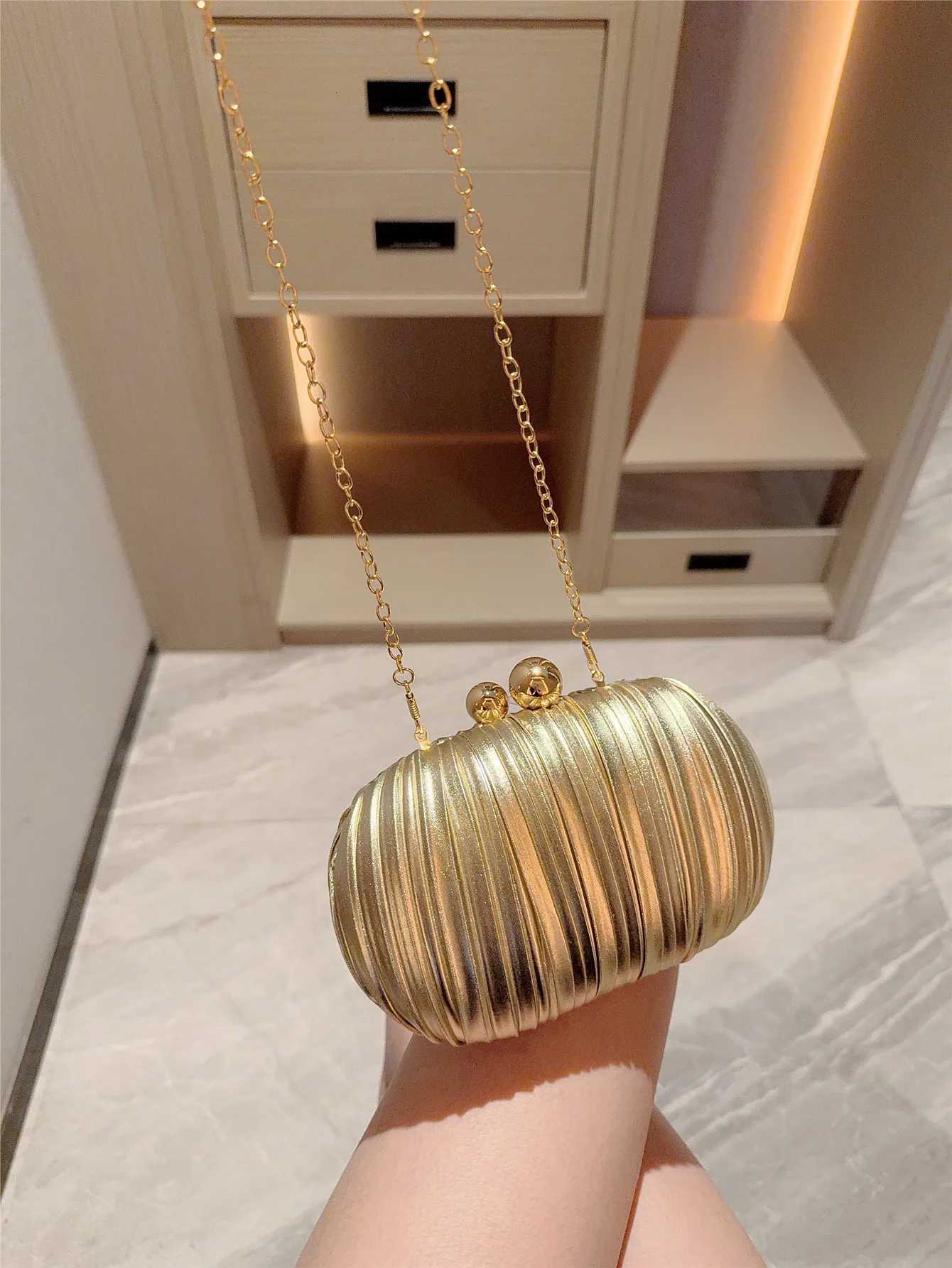 Gorgeous Oval Box Bag Clutch Bag Womens Banquet Evening Dress Clutch Bag with Cheongsam Wedding Chain Bag H251027