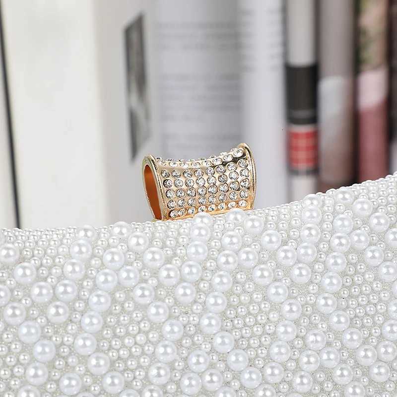 Elegant Pearl Beaded Crossbody Clutch Bag for Women New Style Party Evening One Shoulder Ladies Beaded Purse H251027