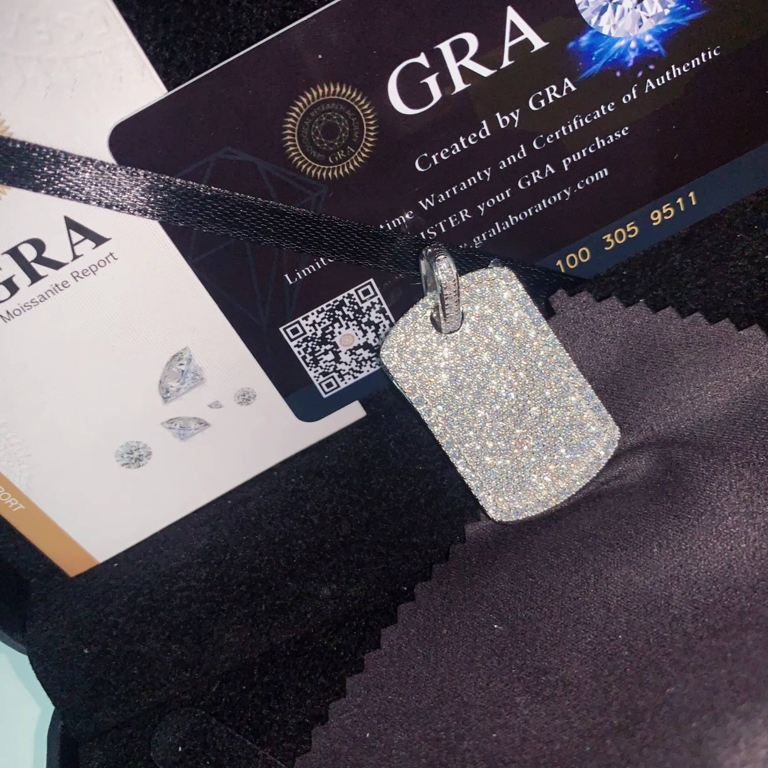 Daily Iced Out Jewelry Dog Tag Engraving Name Moissanite Hip Hop Pendant Cross Iced Out Pendant Religious Jewelry