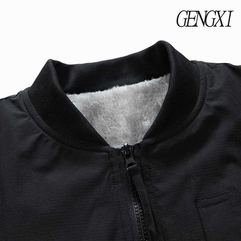 AmericanKorean Style Baseball Jacket AutumnWinter New Arrival FleeceLined Thickened Windproof Warm Baseball Collar Jacket J251028
