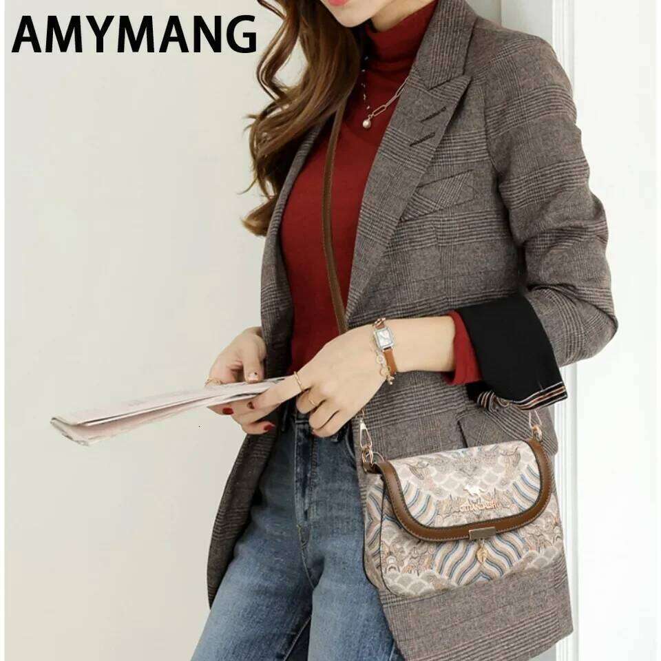 Designer Bags Designer Trend Embroidered Women's Shoulder Bag High Quality Soft Leather Women Crossbody Bags Female Handbag Sac A Main Hot Sellin