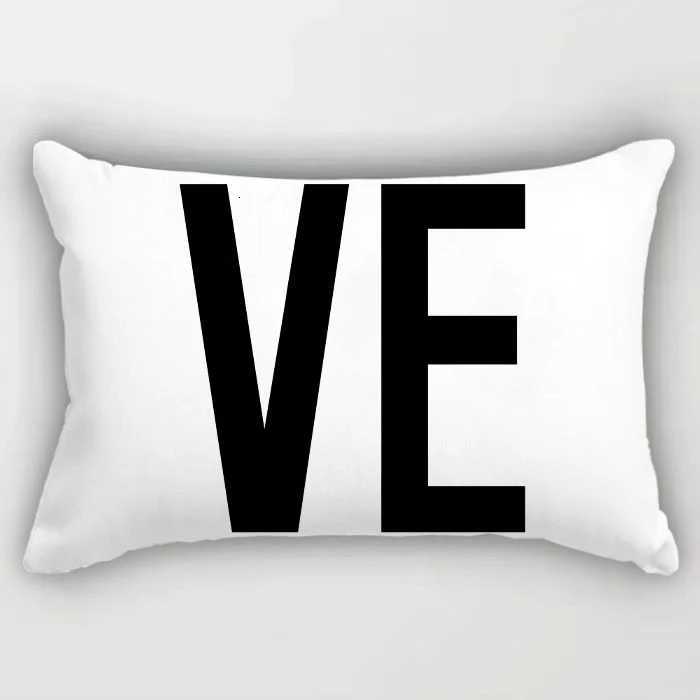 Pillow Case Modern Minimst SingleSided Nordic Ins Black White Cushion Living Room Sofa HighEnd Car Backrest C251028