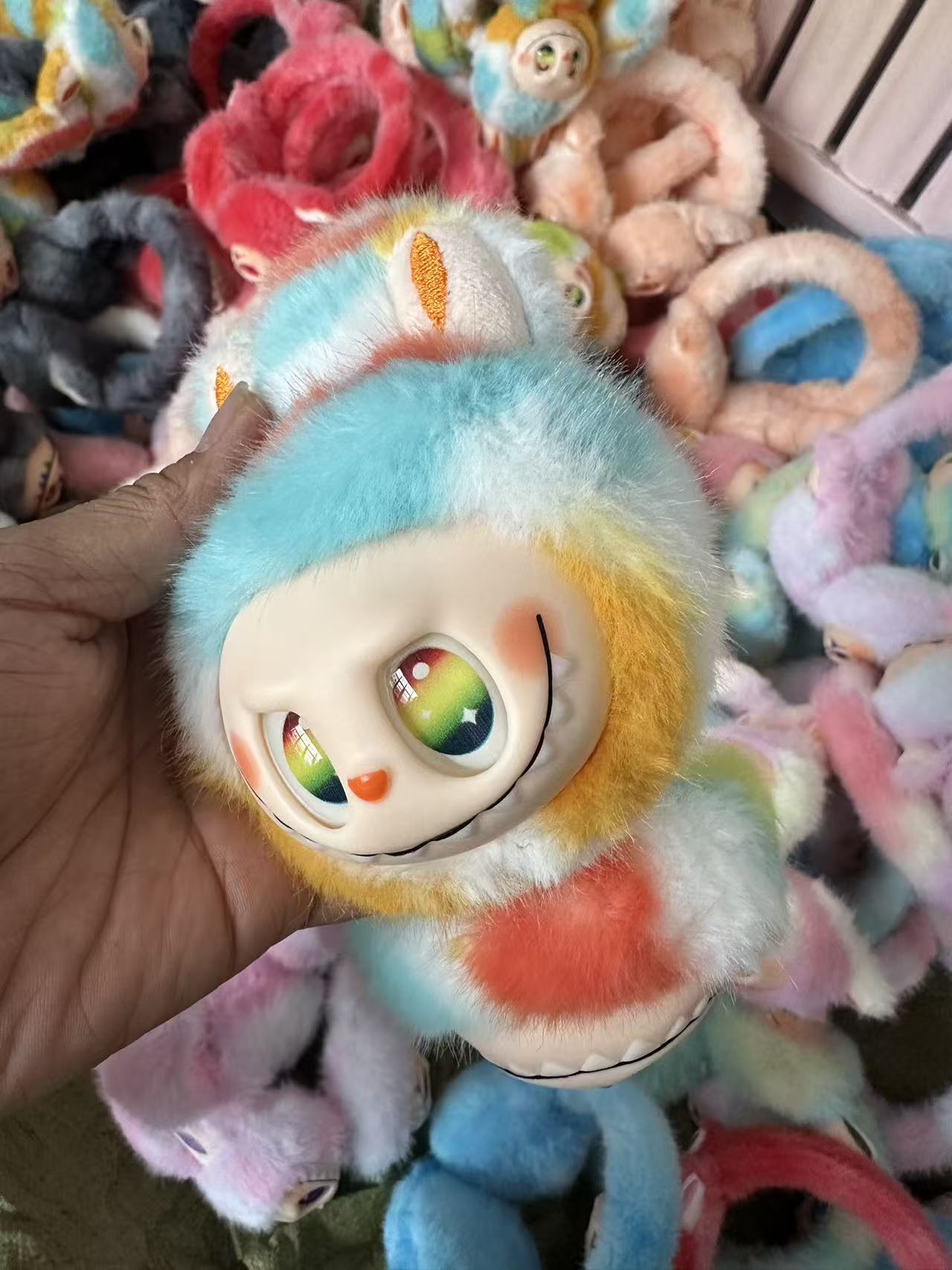 Kawaii Labubu Plush Earmuffs Ultra-Soft Monster Headband, Warm Winter Ear Protection, 10+ Candy Colors