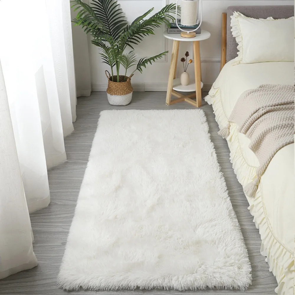 VIKAMA Cloud Star Pattern Bedroom Bedside Rug Ins Style Shaggy Carpet Living Room Sofa Floor Cushion Home Decoration 1028 H260226