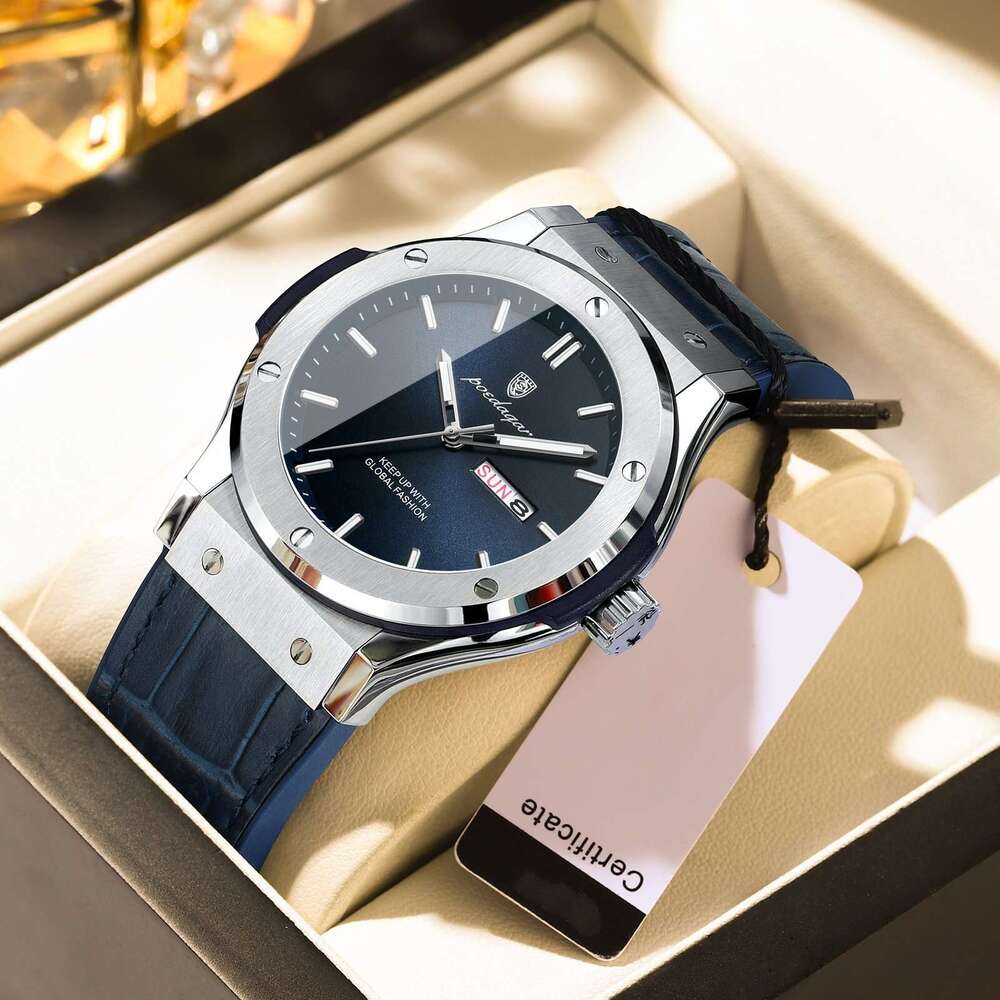 Swiss Brand Men's Watch Waterproof Luminous Luxury New Quartz Streaming