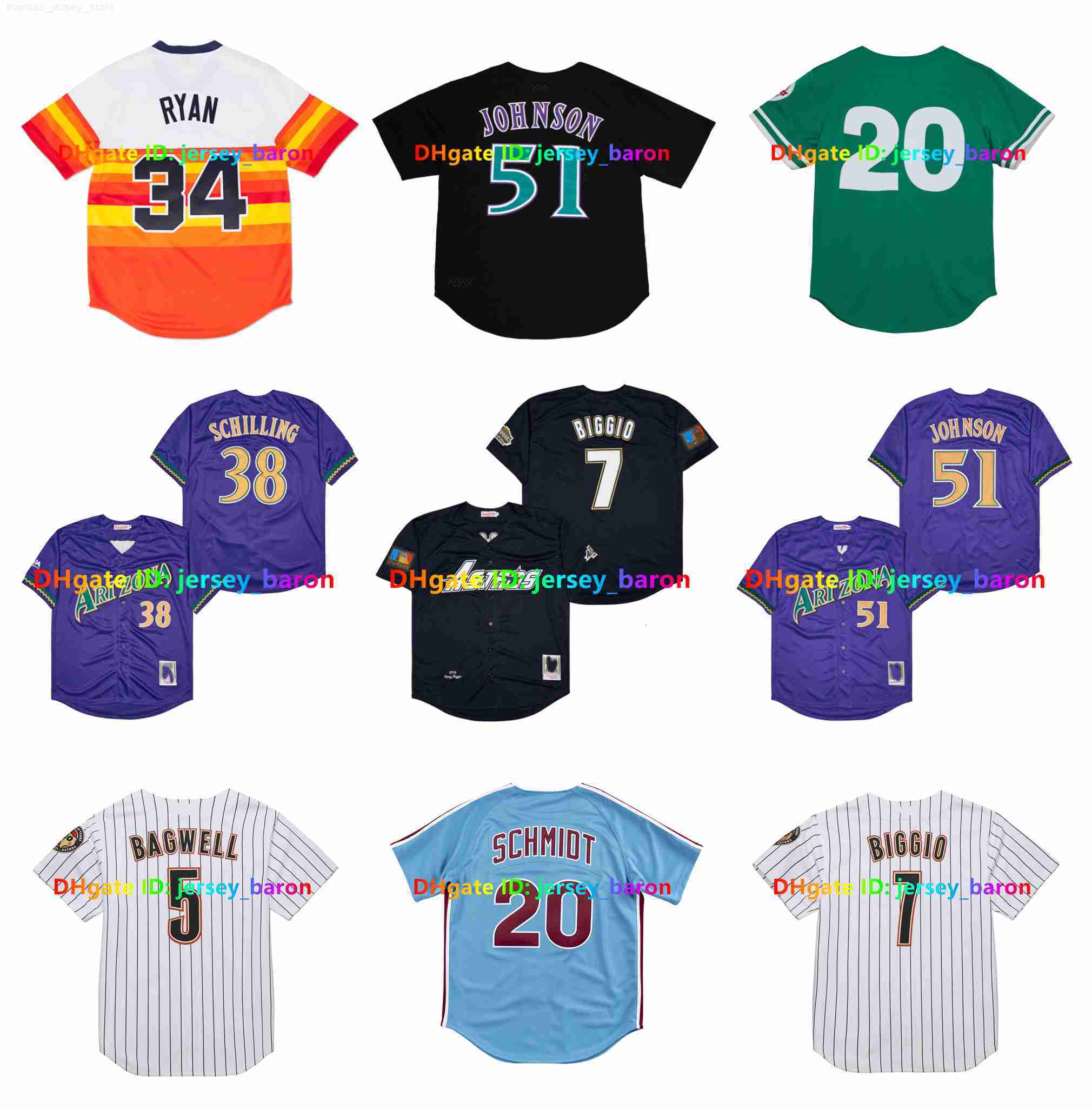 Maglie Da Baseball Del Ritorno Al Passato Astro Diamondbacks Phillies Altro Ver…
