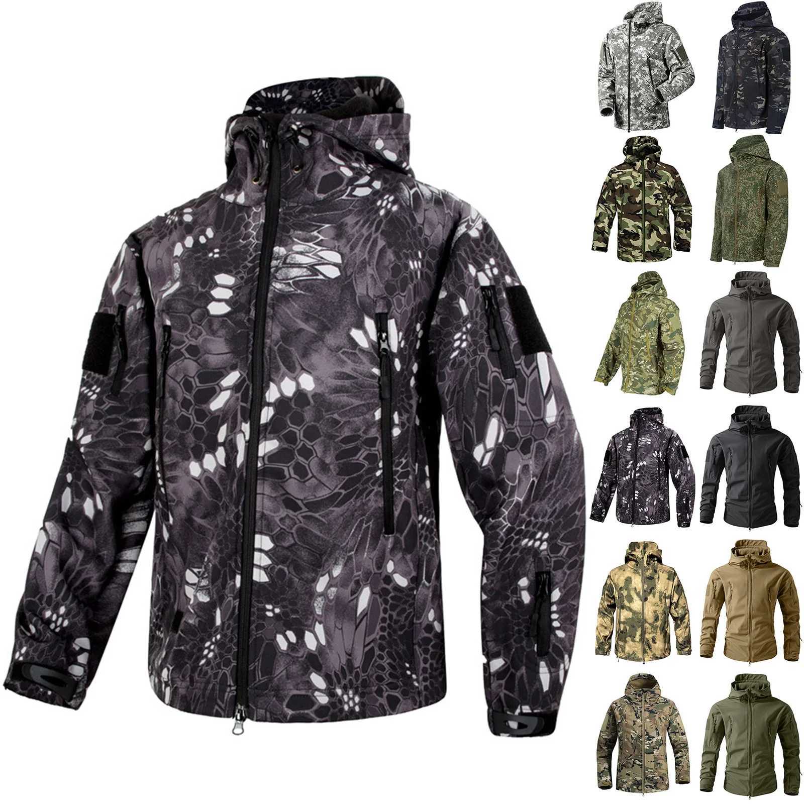 MenS Winter Softshell Hardshell Jackets MenS Fashion Trend Jackets Breathable Windproof Jackets Outdoor Sports Jackets Camping X2510281
