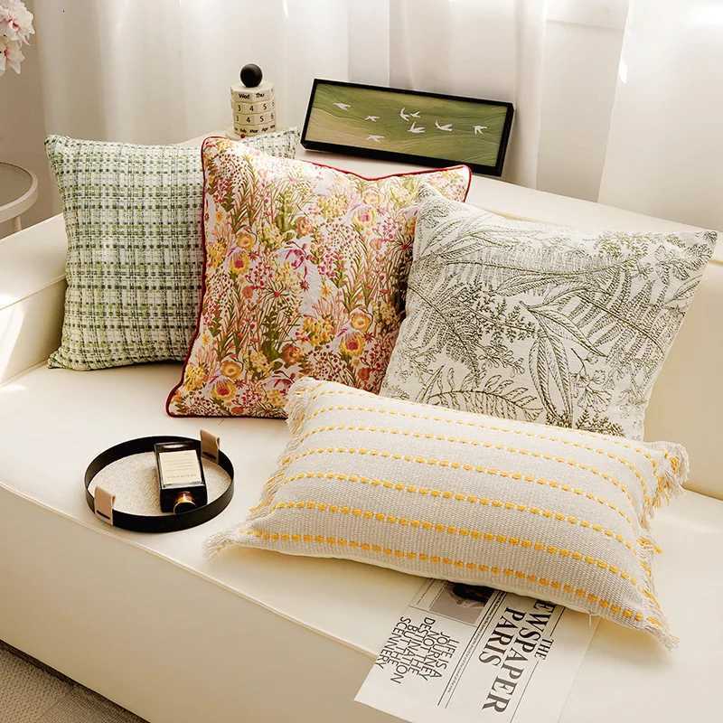 Pillow Case 30X5045X45CM Red Yellow Throw Cover Nordic Light Luxury Stamping Waist Cushion Cover Decor Home Decorative case C251028