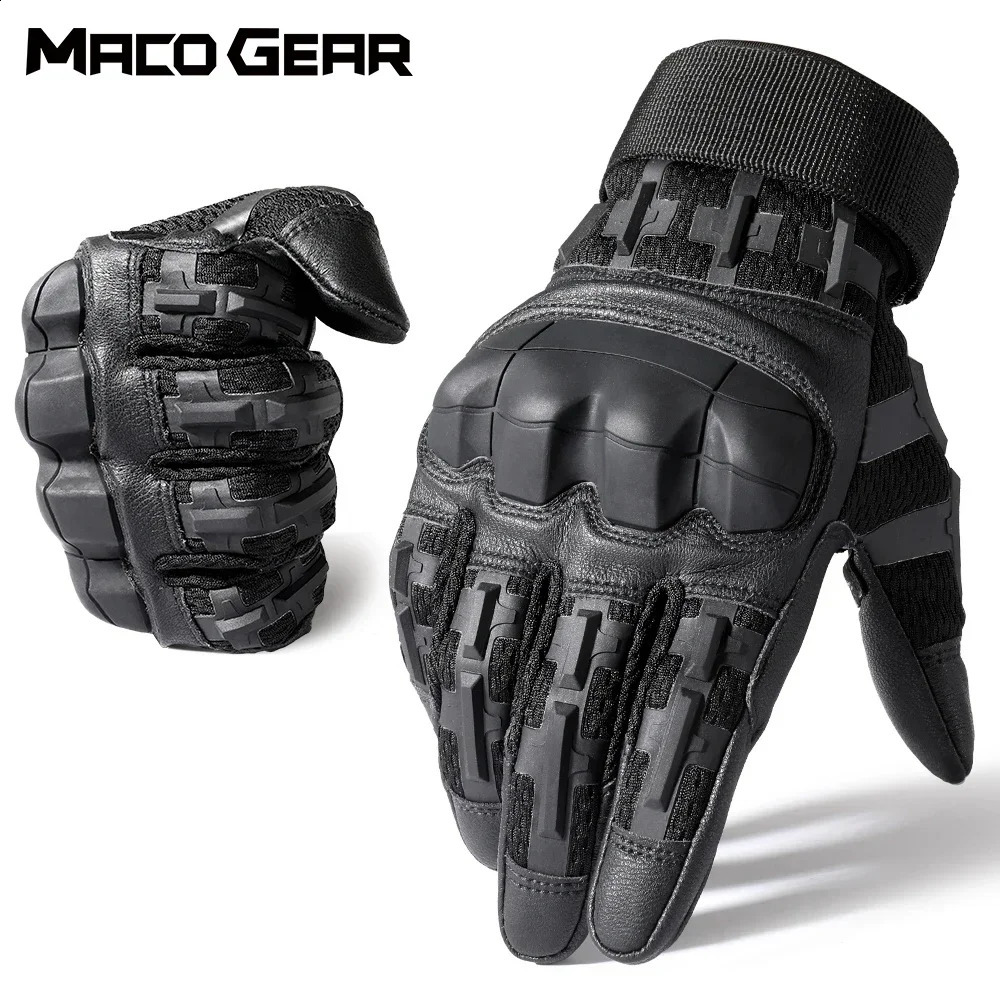 Tactical Gloves Touch Screen Hard Shell Outdoor Hunting Airsoft Combat Shooting Hiking Cycling Sports PU Leather Antiskid Gear 251027
