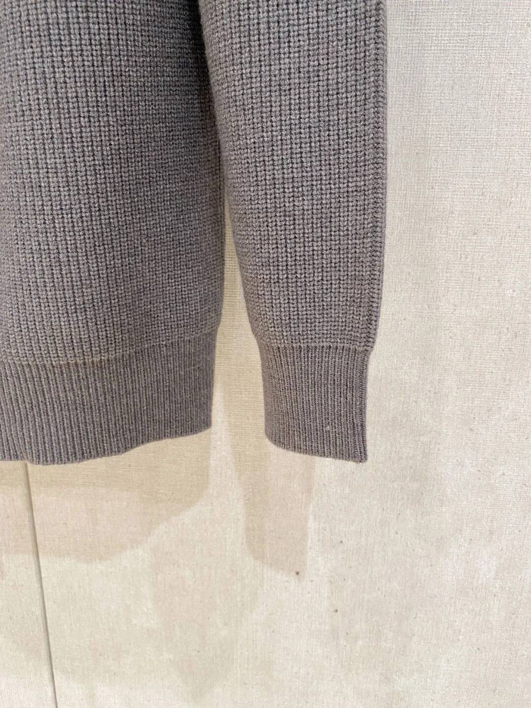 LP Stand-Up Collar Zipper Casual Warm Loose Knitted Sweater Jacket