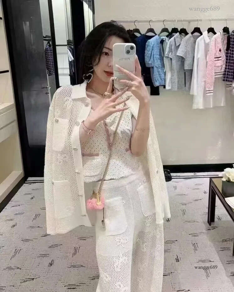 Chan 2024 new designer clothes women CC cardigan jacket designer cardigan jackets womens designer sweater women designer jacket women pants wide-leg p
