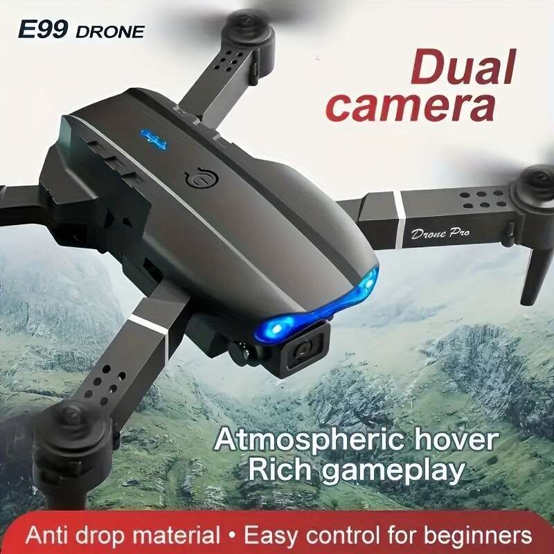Beginner-Friendly Drone, Camera-Equipped Remote-Controlled Drones Batteries Included: E88, E99, S2, Non-Camera Version, A Foldable Design. E88 And E99