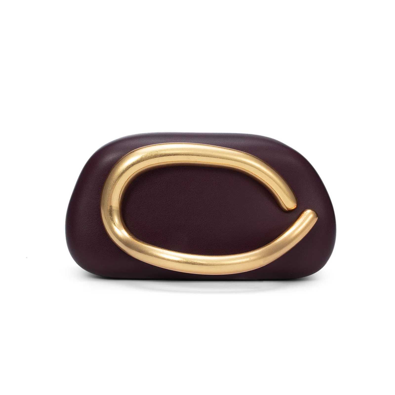 Gold Closure Box Clutch Bag Small PU Women Handbag For Wedding Party Purse Ladies Dinner Bag Crossbody Bags H251027