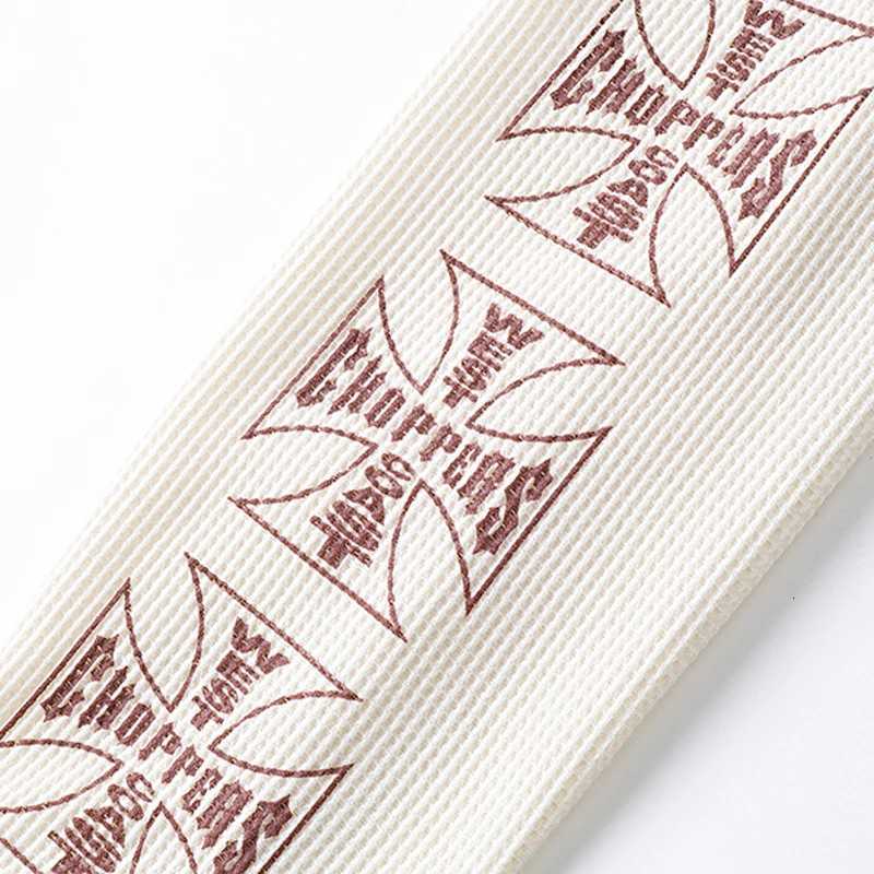 New Autumn Waffle Sanskrit West Coast Choppers Longslved Shirt Men Women Apricotcolored Round Neck West Coast Tshirts X251028