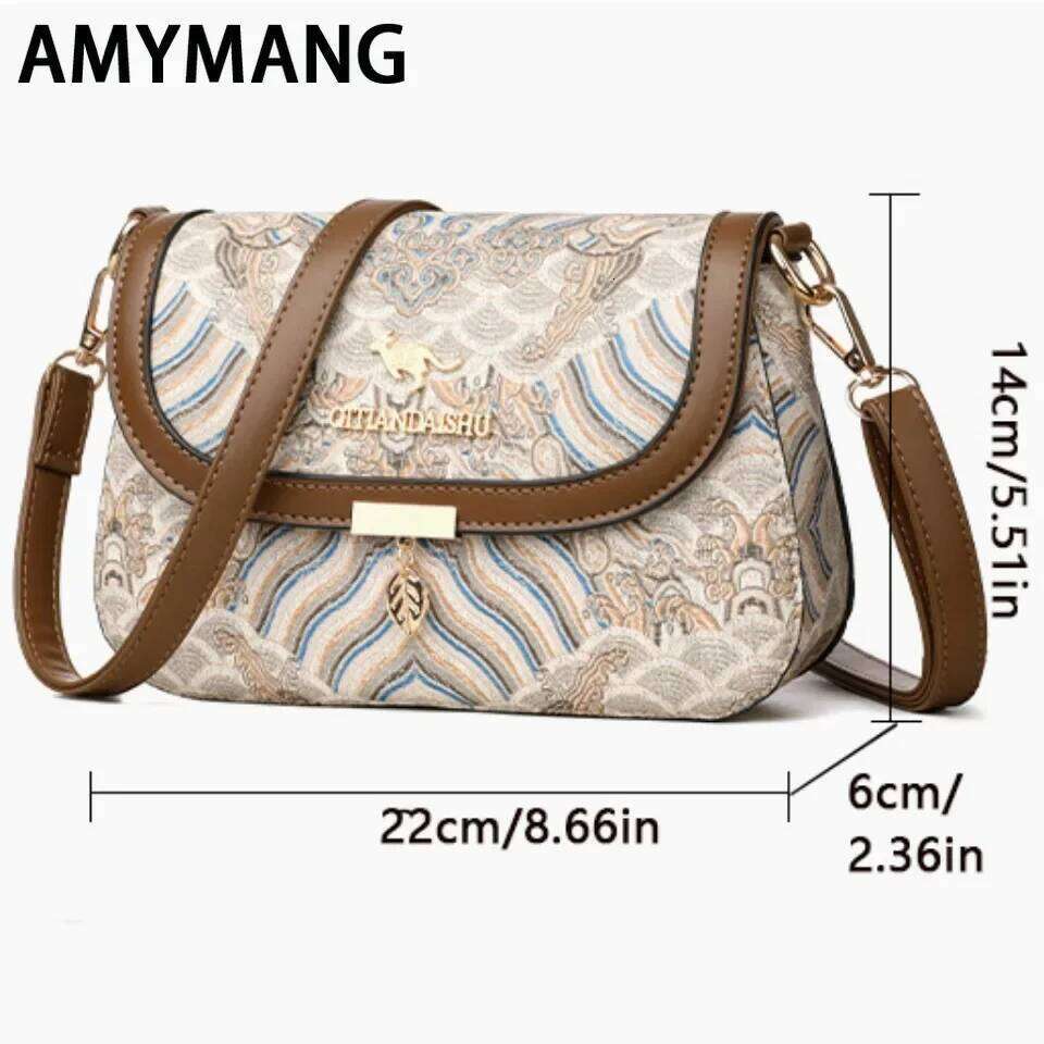 Designer Bags Designer Trend Embroidered Women's Shoulder Bag High Quality Soft Leather Women Crossbody Bags Female Handbag Sac A Main Hot Sellin
