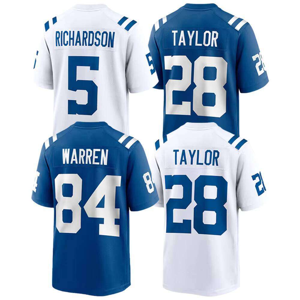 2025 ed Men's Jonathan Taylor Anthony Richardson Tyler Warren Football Jersey Size S-3XL