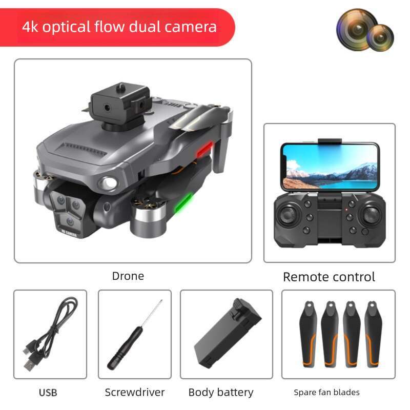 New Brushless Obstacle Avoidance With Screen Drone GPS HD Professional Aerial Remote Control Aircraft Kids Toys