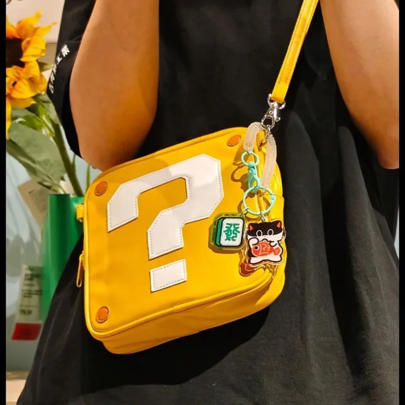 Question Mark Womens Crossbody Bag Cartoon Cute Phone Makeup Handbag PU Small Square Storage 251018