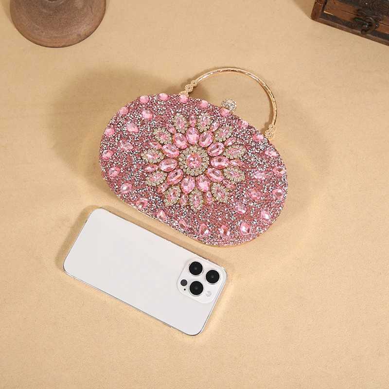 Crossborder explosive sunflower dinner bag Fashion banquet clutch bag Dress evening bag Diamond set bag European and American p H251027