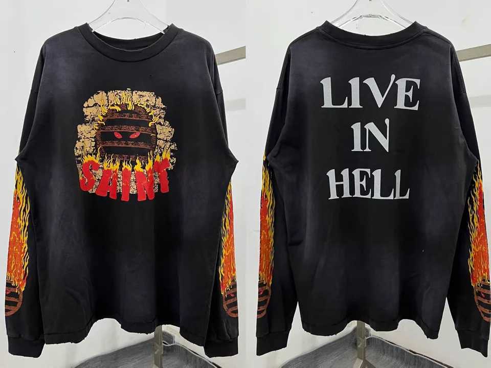Saint 25AW SS Long Slves Tshirt Men Women High Quty Heavy FabricUnisex Tops T Shirt X251028