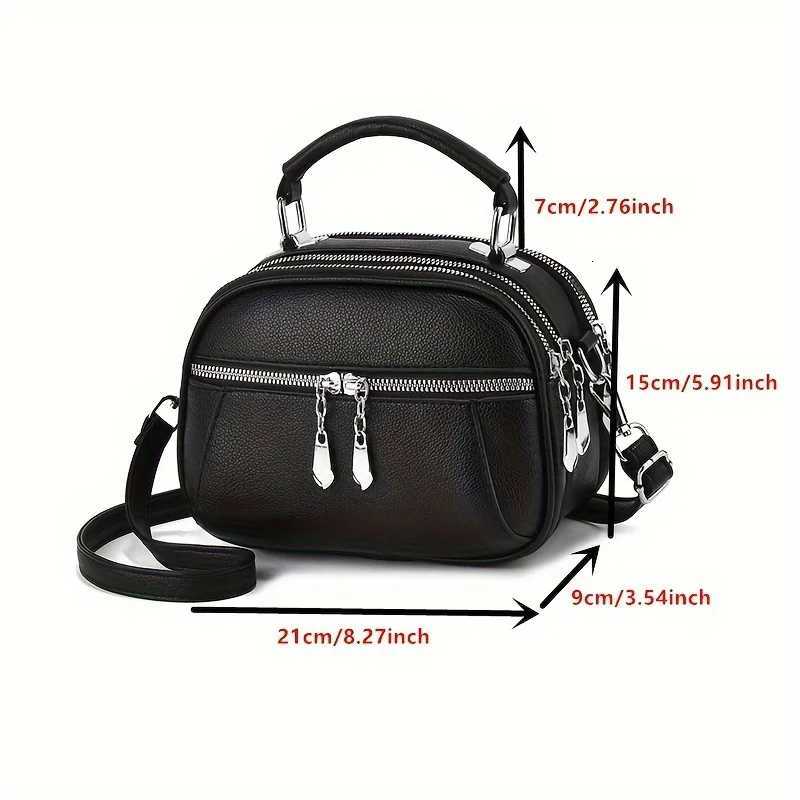 New Fashion Womens Crossbody Bag Multiple Pockets Small Round Buns Storage Wallet Shoulder Bag Daily CommutingT251028