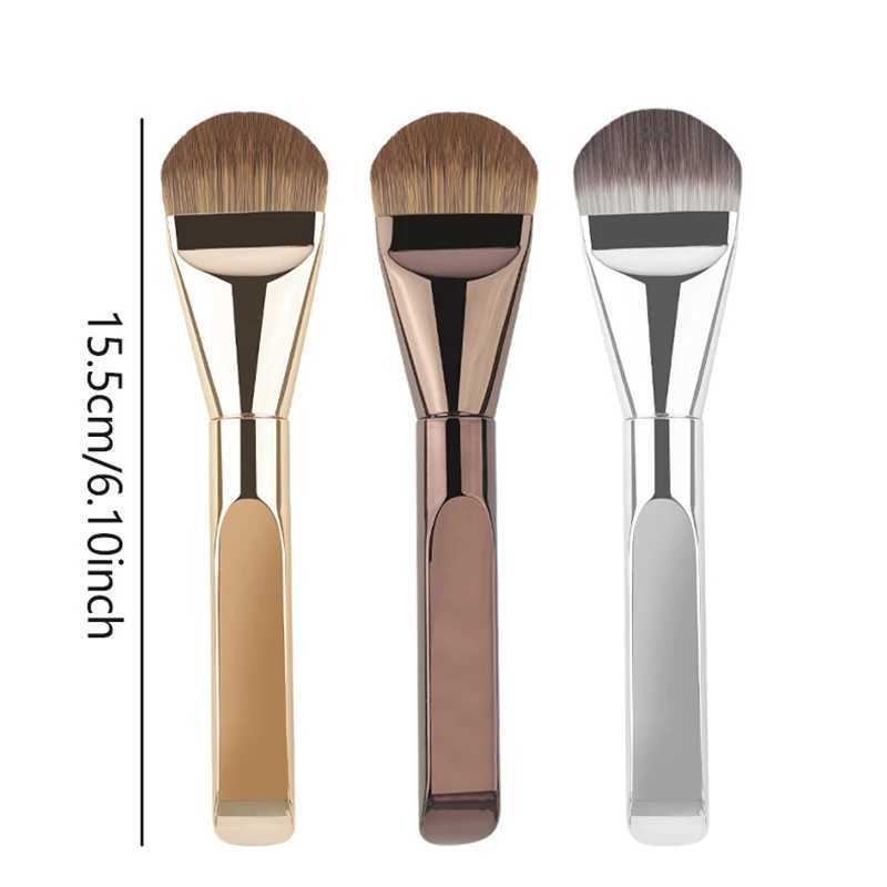 Tongueshaped Foundation Brush with Specialshaped Fan Design for Seamless Base Makeup Flathead Style Beauty Tool J251117