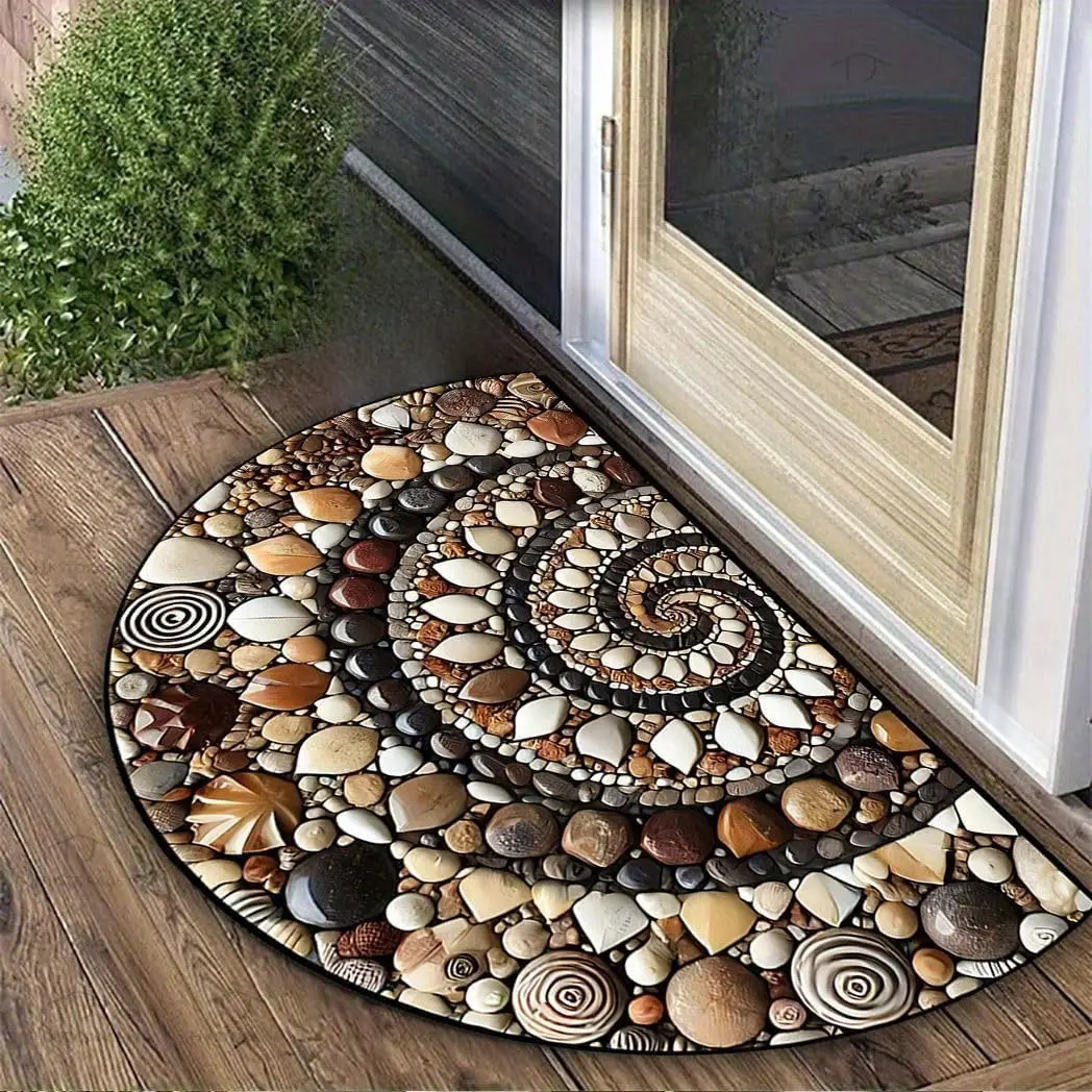 VIKAMA 1PC Retro Pattern Welcome Door Mat Indoor And Outdoor Carpet Home Decoration Bedroom Kitchen AntiSlip Floor 251028