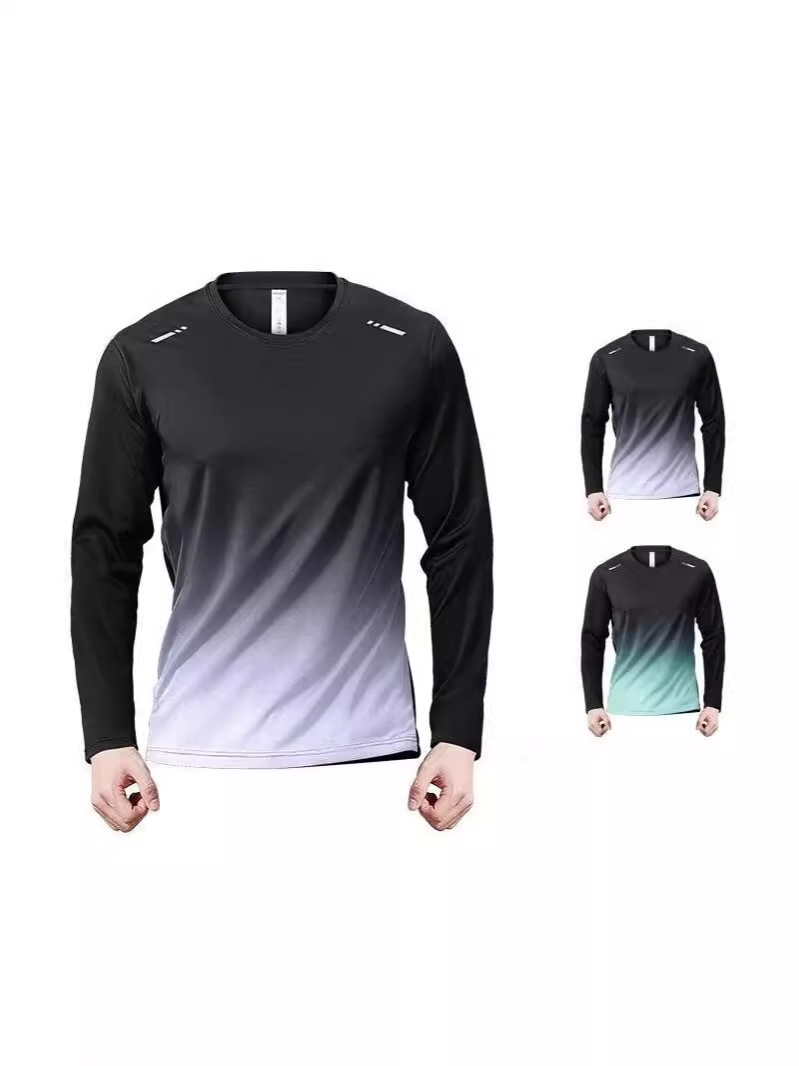 Quick-Dry T-Shirt Breathable, Moisture-Wicking Thin Sports Long Sleeve Loose Fit Gym Clothing, Training Running Shirt, New Top
