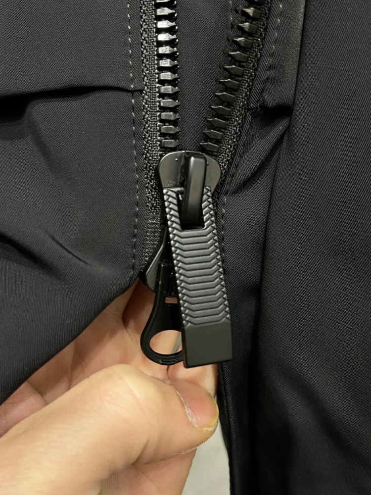 Winter Men Thick Warm White Duck Down Jacket Fox Fur Collar Fur Lining Overcoat Windproof Loose Fit Business Man Work Jacket 251023